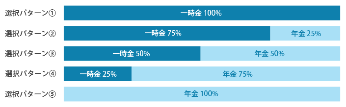 一時金の選択パターン